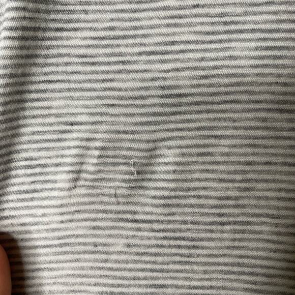 Vince Men's Double Layer Stripe Baseball Crew Shirt tee long sleeve new with tag - Picture 6 of 7